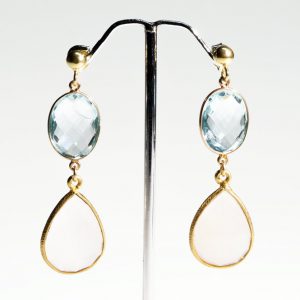 Earrings with stones