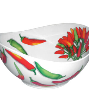 1-797 ROSSOPEPERONI- Oval bowl