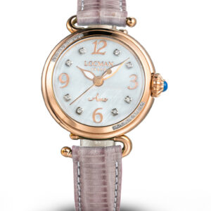 Quarzo acciaio titanio rose gold con diamanti